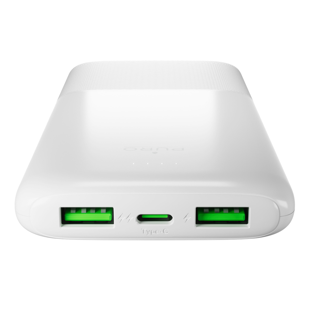 Puro DAILY 10 PLUS ārējais akumulators 10000mAh 22.5W, balts