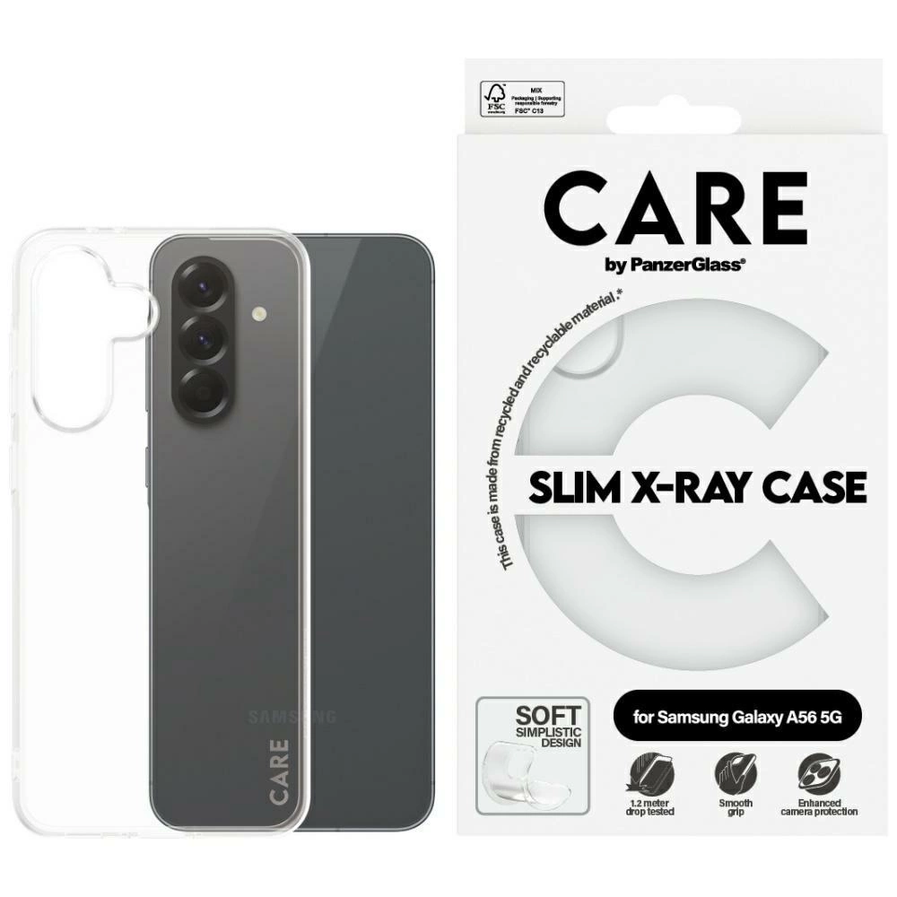 CARE by PanzerGlass Modes X-Ray telefona vāciņš Samsung Galaxy A56 5G - Caurspīdīgs | Fashion Case for Transparent