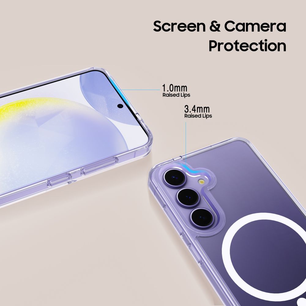 Tech-Protect Samsung Galaxy A56 5G Case FlexAir Hybrid MagSafe, Transparent