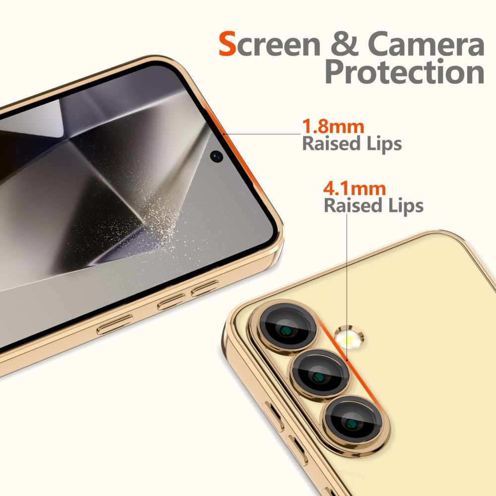Tech-Protect MagFlex MagSafe telefona vāciņš Samsung Galaxy A56 5G - Caurspīdīgs zelta krāsā | Case for...