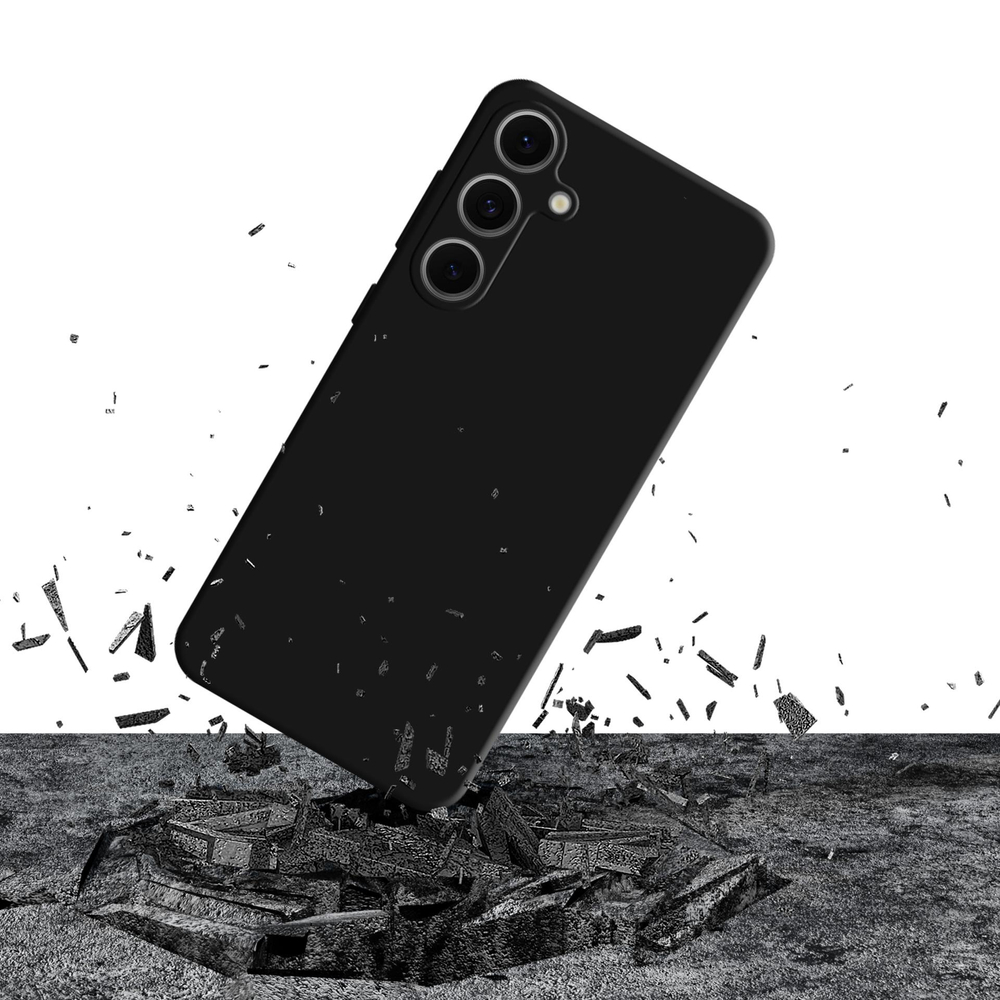 3Mk Protection Silicone Case for Samsung Galaxy S24 FE, Black