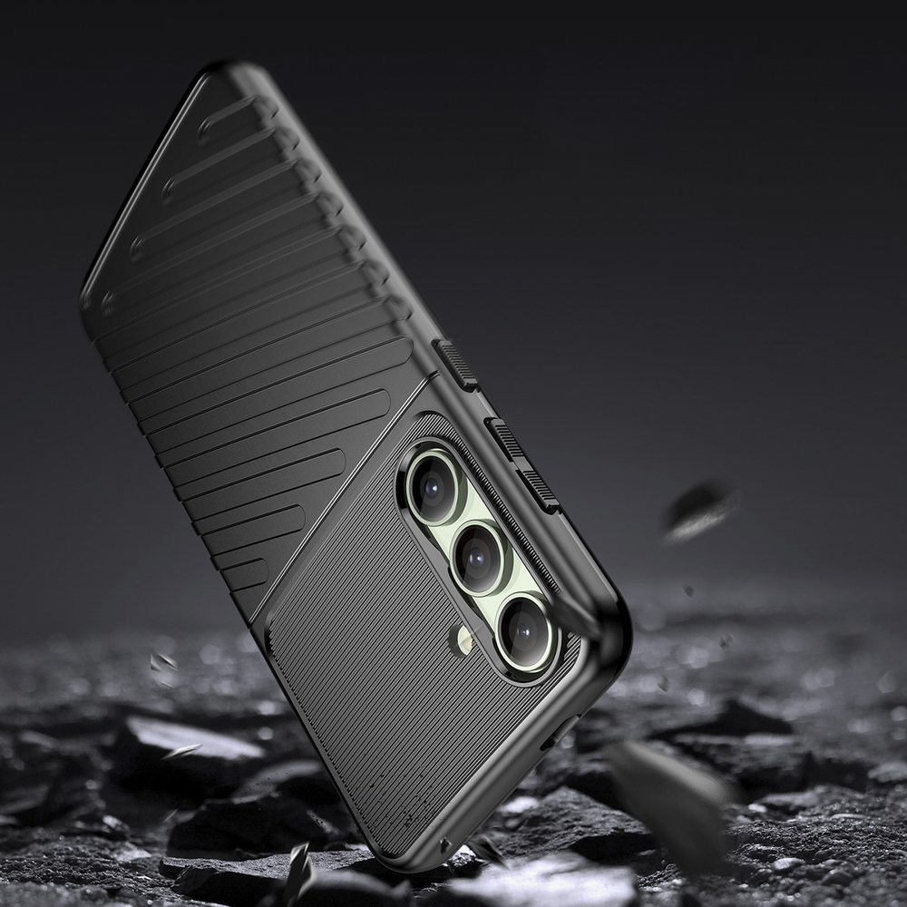 Thunder Case Samsung Galaxy S24 FE vāciņš, melns
