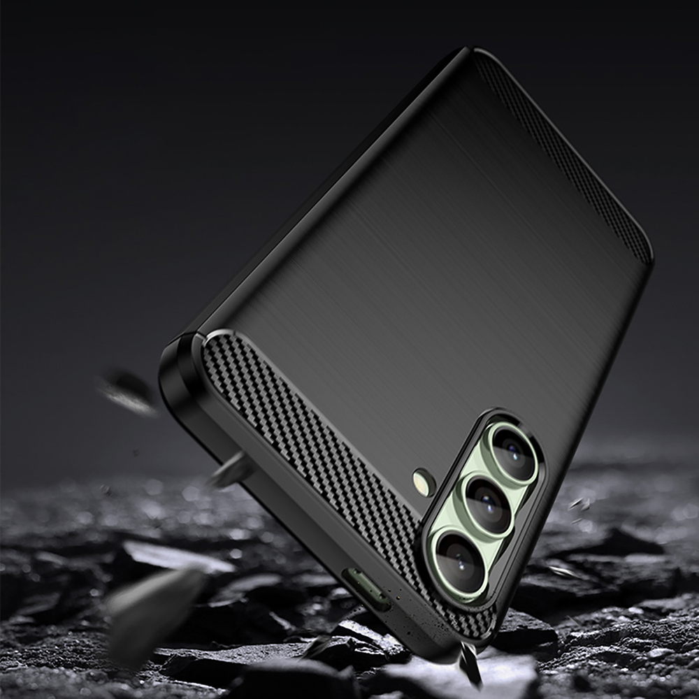 Чехол Carbon для Samsung Galaxy S24 FE - черный
