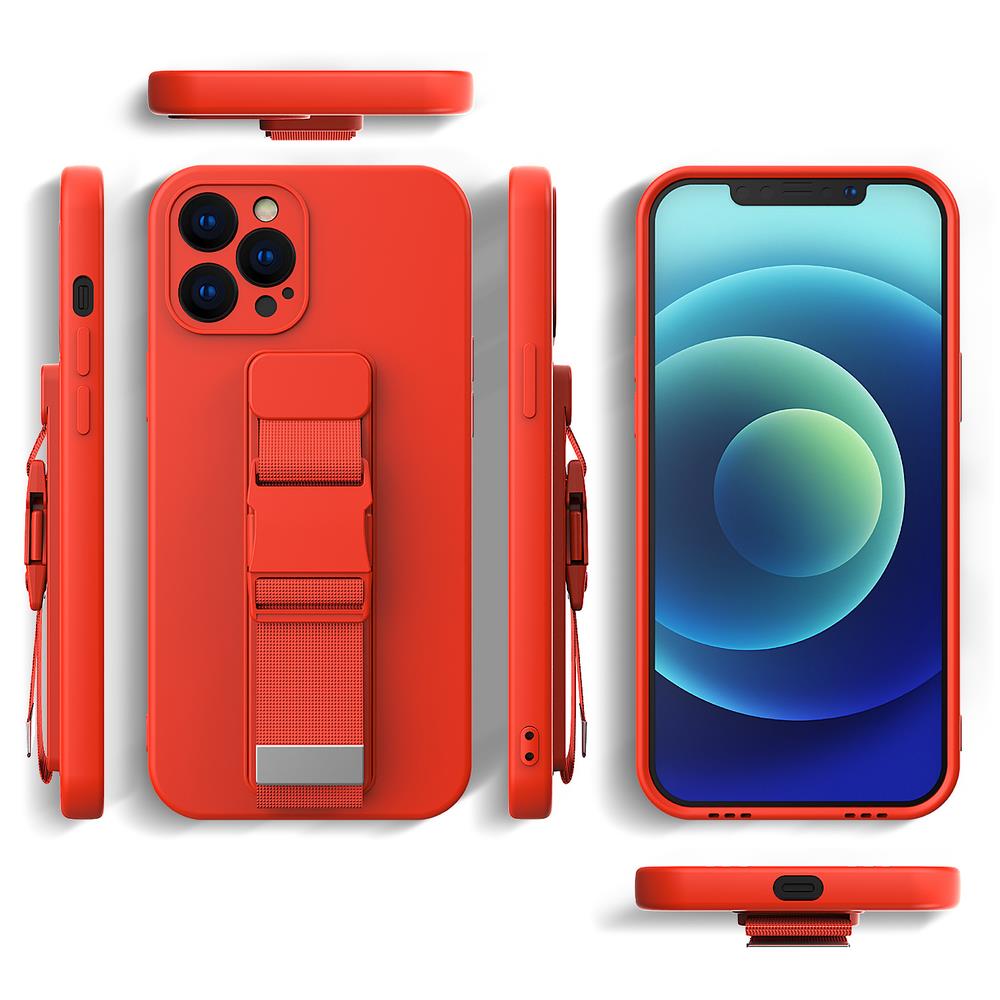 Samsung Galaxy S20 vāciņš ar aukliņu Rope Case, sarkans