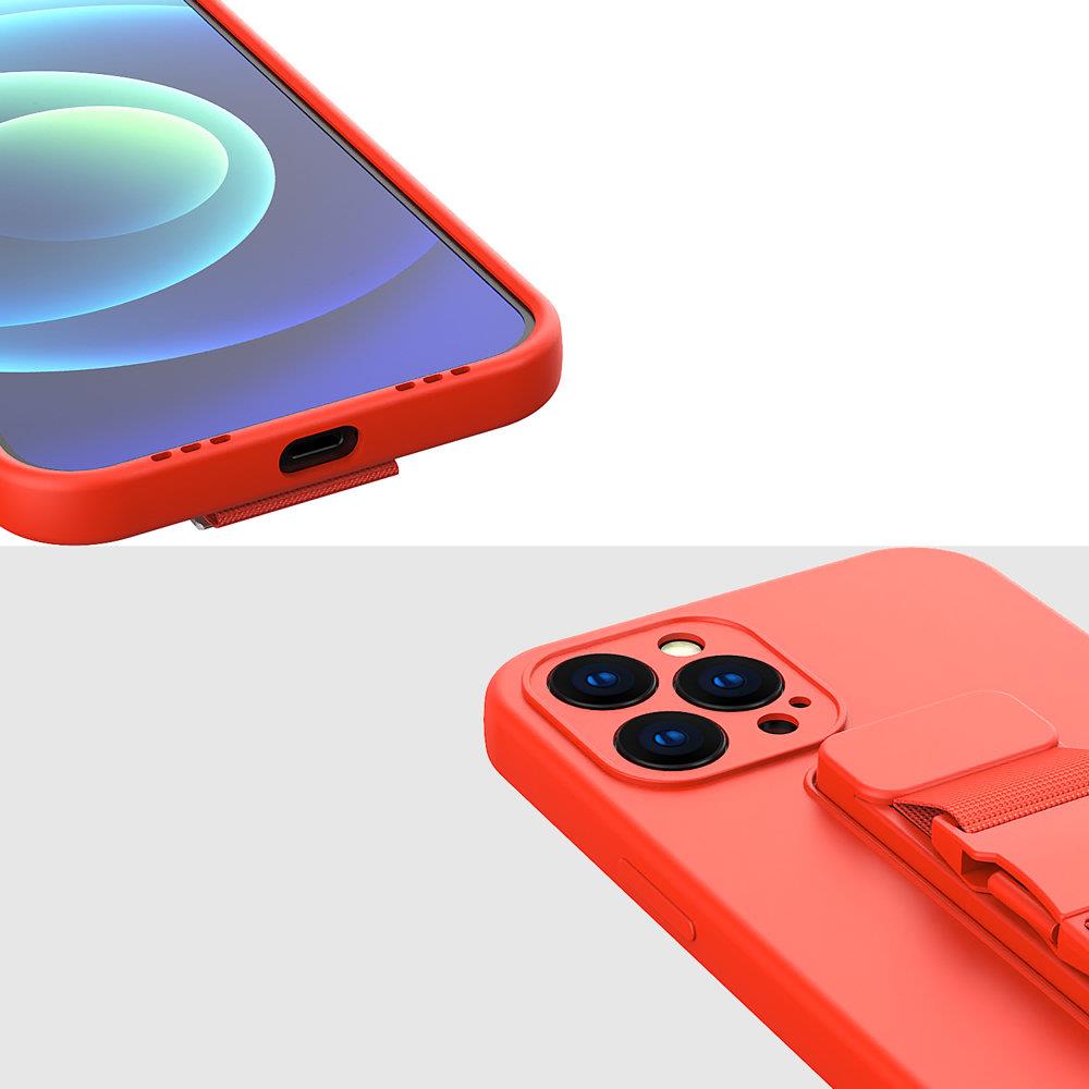 Samsung Galaxy S20 vāciņš ar aukliņu Rope Case, sarkans