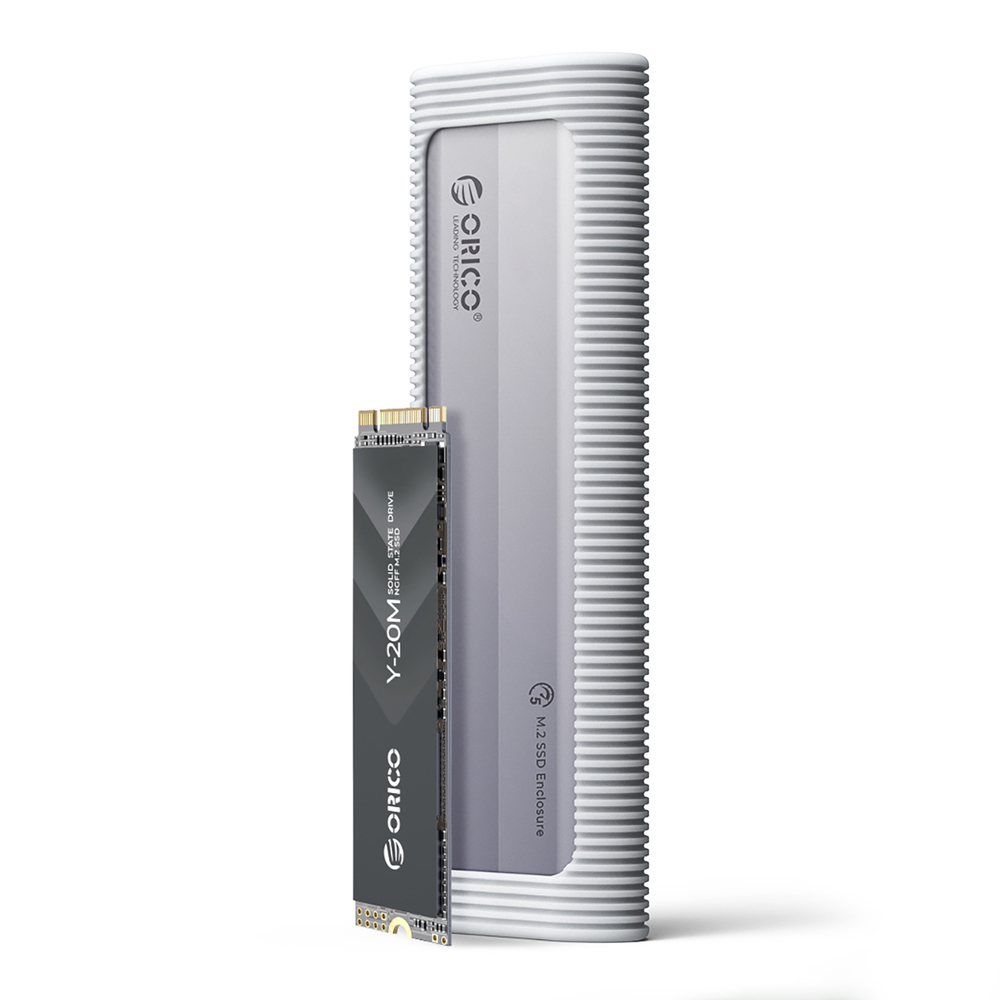 Orico AXM2S-G2-V1 M.2 NVME/NGFF SSD External Case, Gray