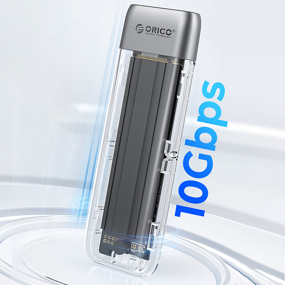 Внешний корпус Orico TXM2-C3 для M.2 NVMe SSD USB-C 10Гбит/с, серый