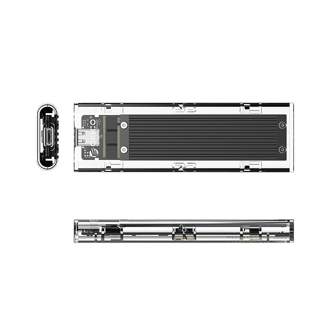 Orico TCM2-C3 M.2 NVMe uz USB-C 10Gb/s ārējais diska korpuss, melns