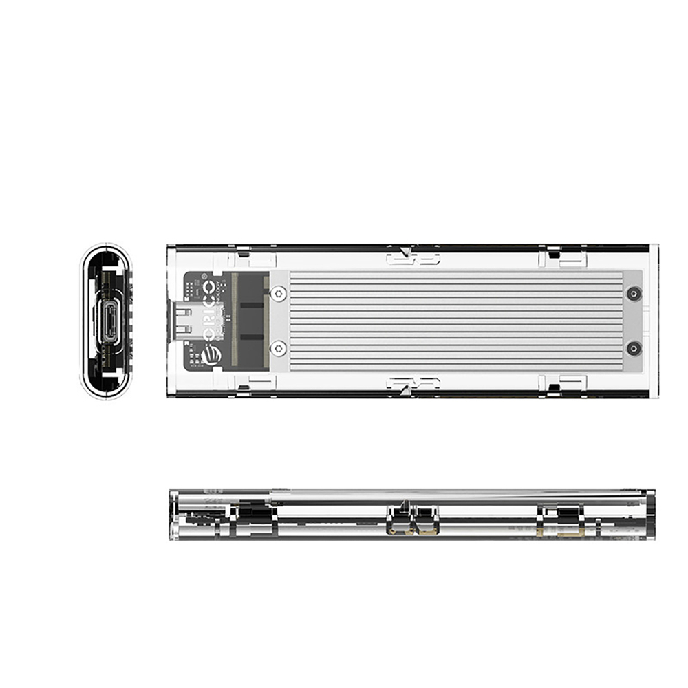 Orico TCM2-C3 M.2 NVMe uz USB-C ārējais diska ietvars, pelēks