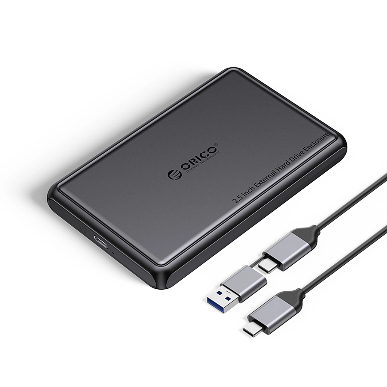 Внешний корпус Orico DDL25-C3 для 2.5" HDD/SSD USB-C, черный