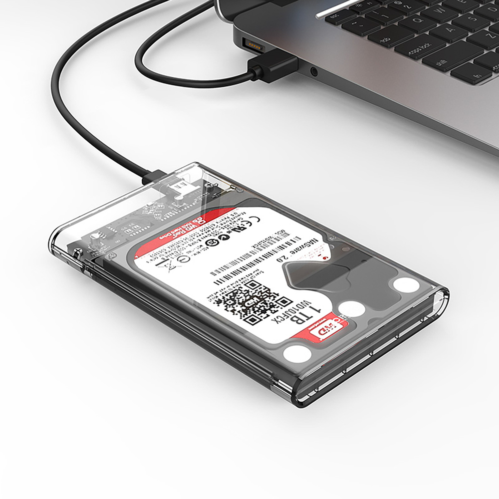 2.5\" Drive Pocket HDD/SSD USB-C 5Gbps - transparent