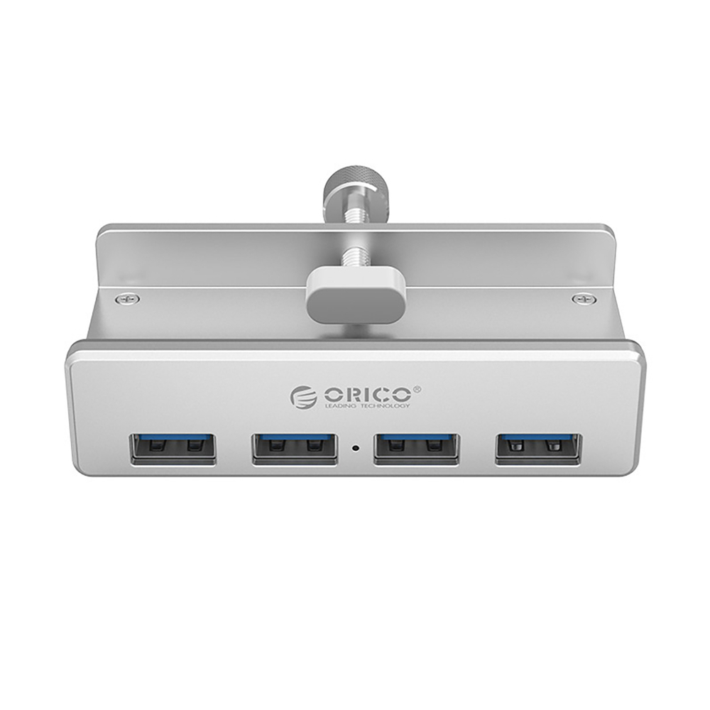 Orico MH4PU USB-A 3.0 centrmezgls ar stiprinājumu, sudraba