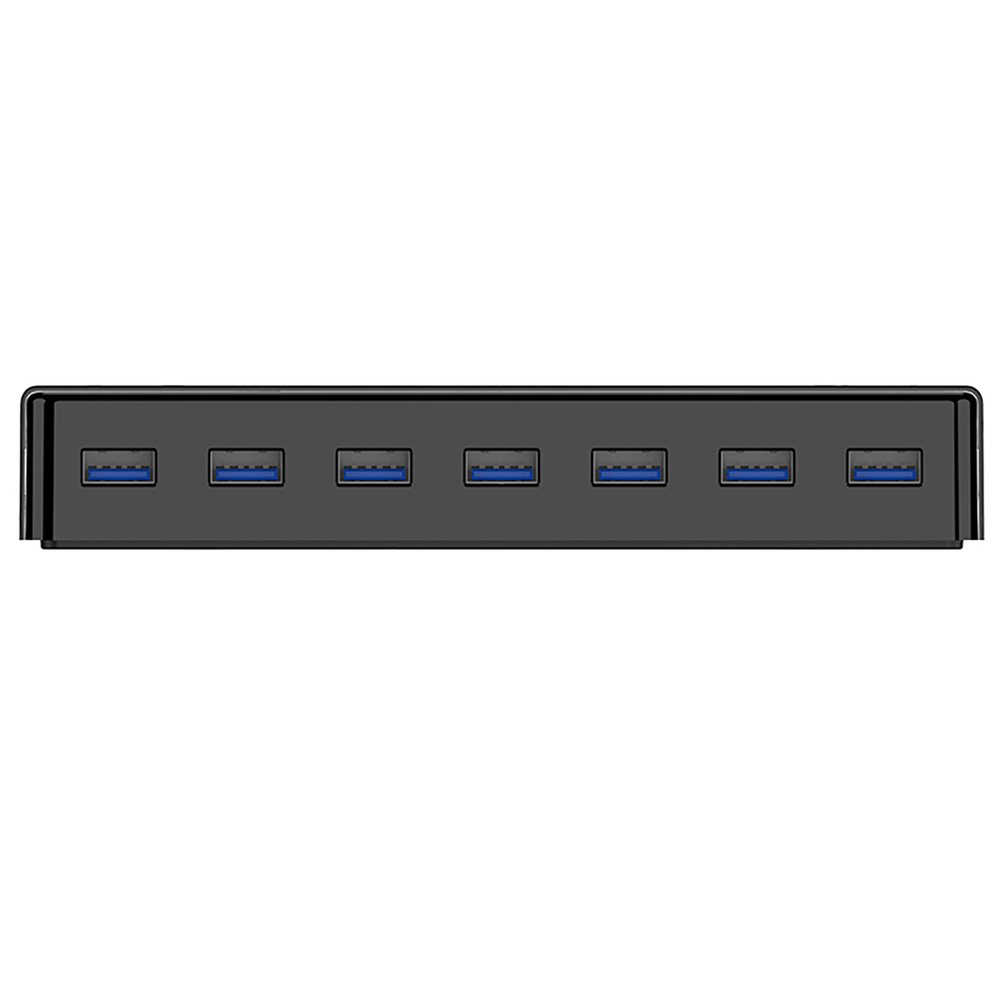 USB-A 3.0 7-port HUB - black