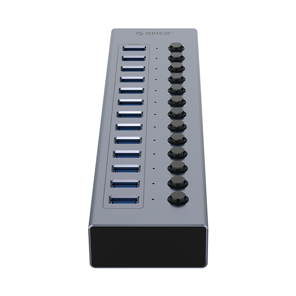 Orico BT2U3-13AB USB centrmezgls ar 13x USB-A 3.0 portiem, pelēks