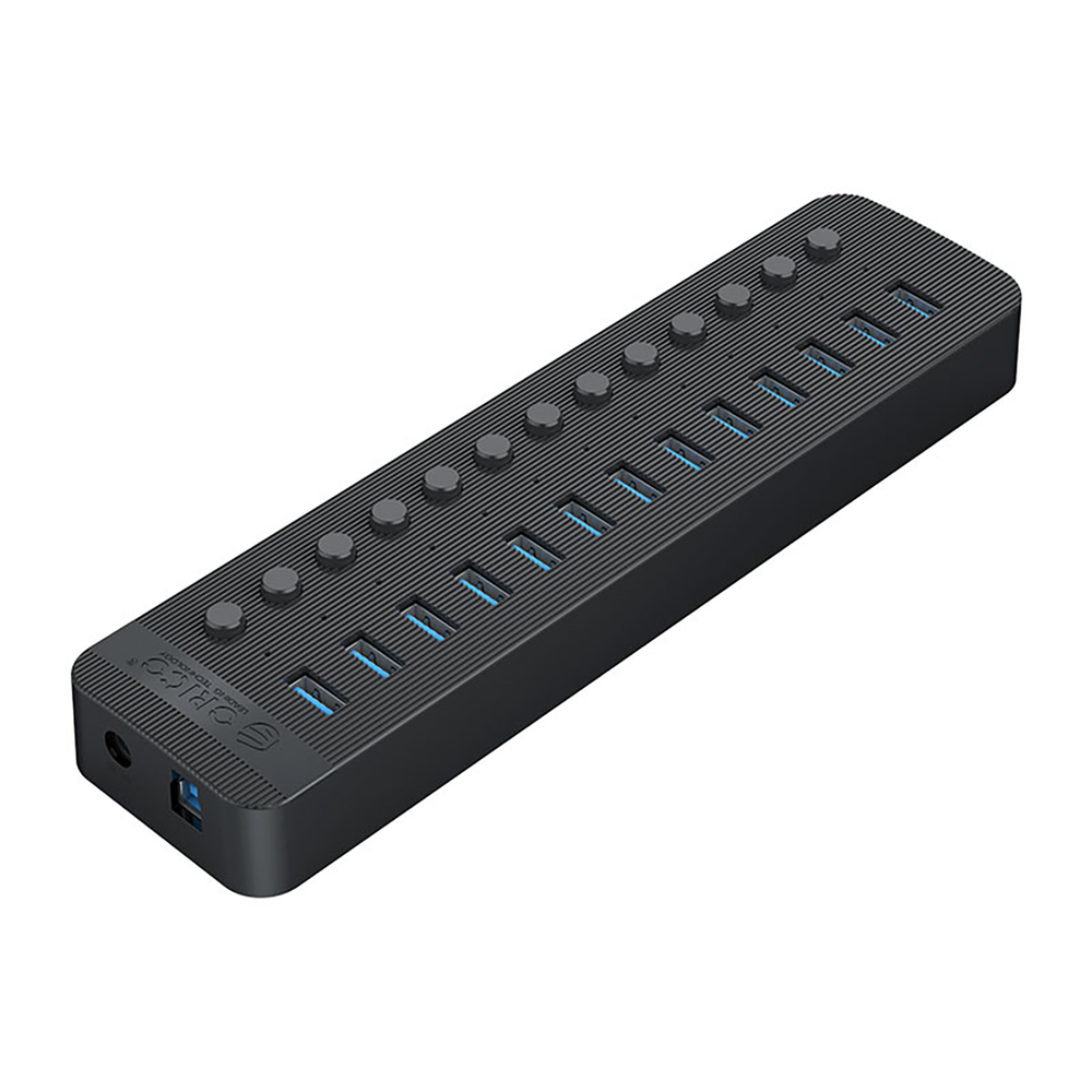 USB-хаб Orico CT2U3-13AB на 13 портов USB-A 3.0 с выключателями, черный