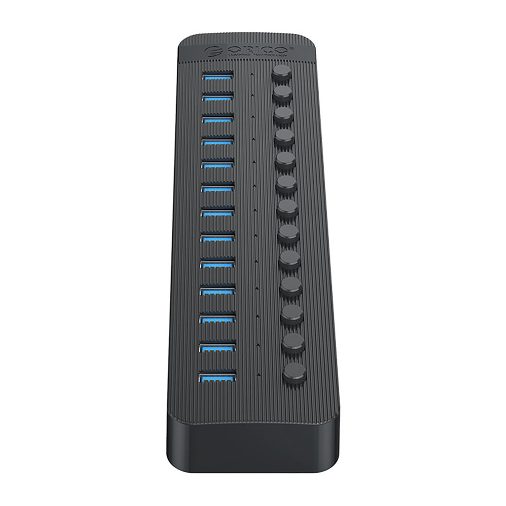 USB-хаб Orico CT2U3-13AB на 13 портов USB-A 3.0 с выключателями, черный