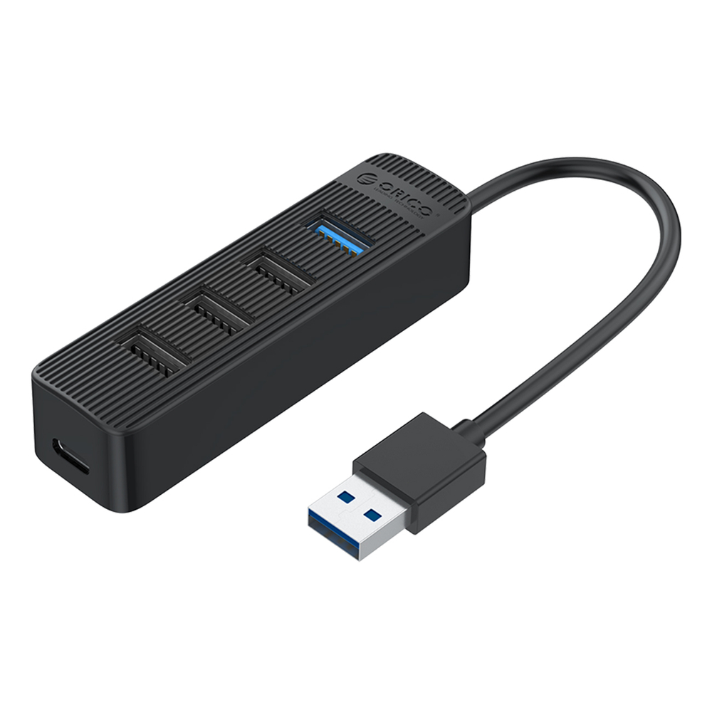 HUB 7-портовый вход: USB-A 3.0 / выход: 4x + 3x 2.0 - черный