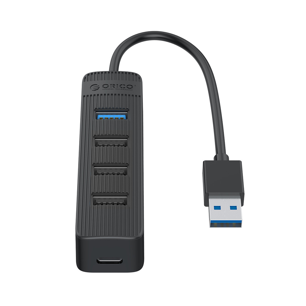 HUB 7-портовый вход: USB-A 3.0 / выход: 4x + 3x 2.0 - черный