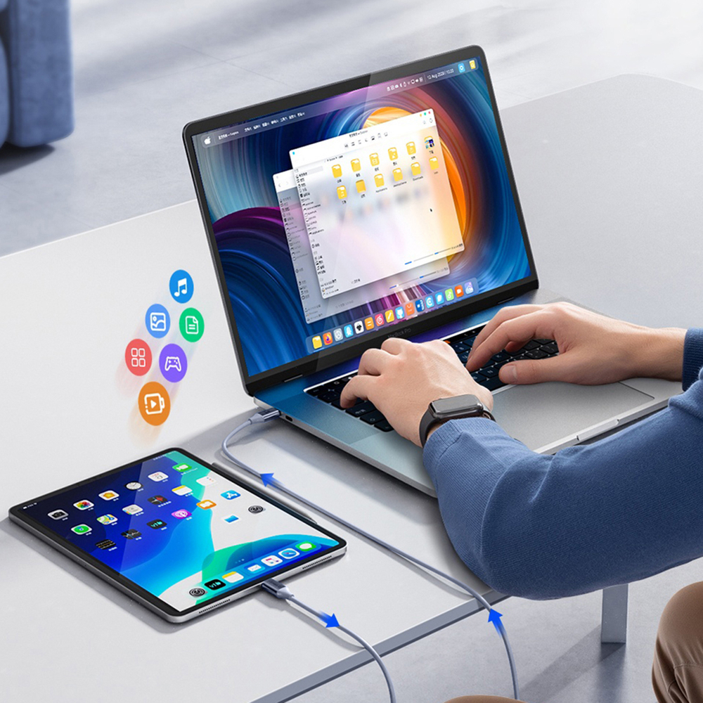 Кабель Orico CDX USB-C - USB-C 60W 1м, синий