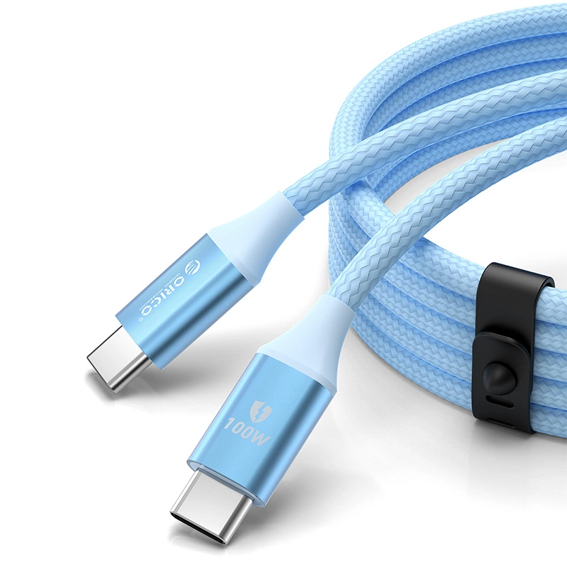 USB-C to 1m 5A 100W cable - blue