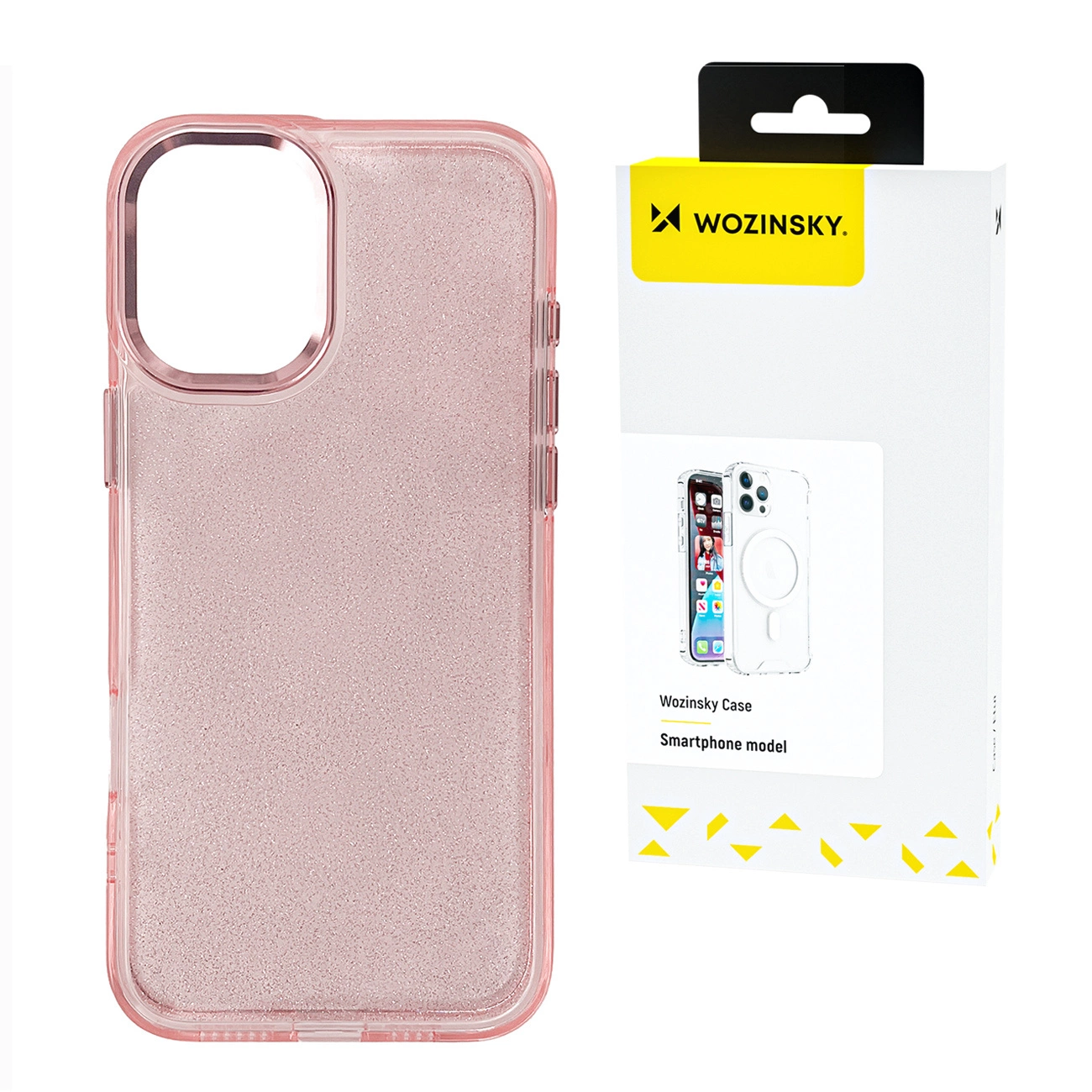 Wozinsky Glitter Phone Case Cover Samsung Galaxy S24 FE - Pink with Glitter