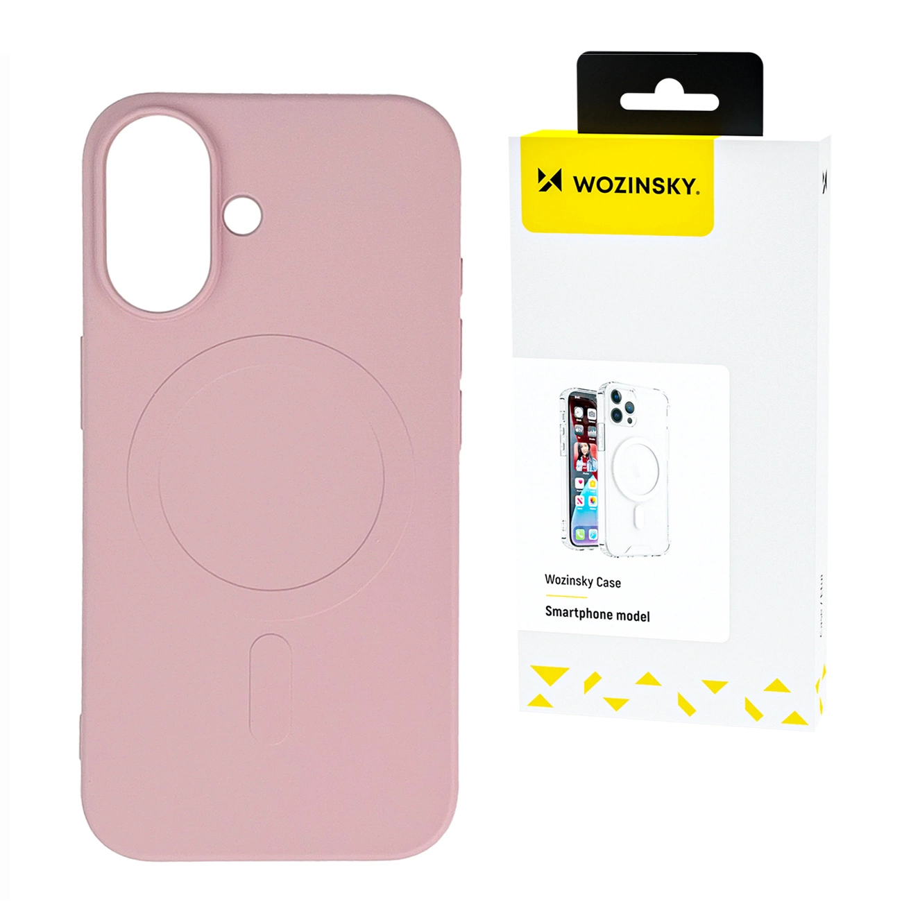 Wozinsky Silicone Case compatible with MagSafe Samsung Galaxy S24 FE - pink