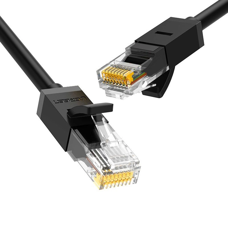 Интернет-кабель Ugreen Ethernet патчкорд RJ45 Cat 6 UTP 1000Mbps 20м черный (20166)