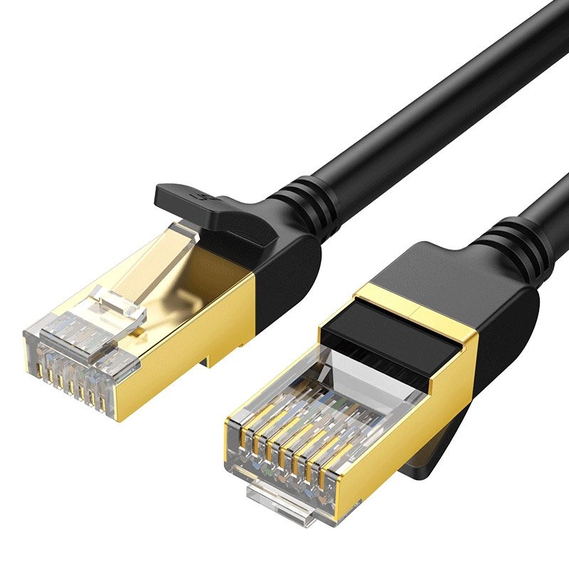 Ugreen Кабель Ethernet патч-корд RJ45 Cat 7 STP LAN 10Gbps 2м черный (11269)