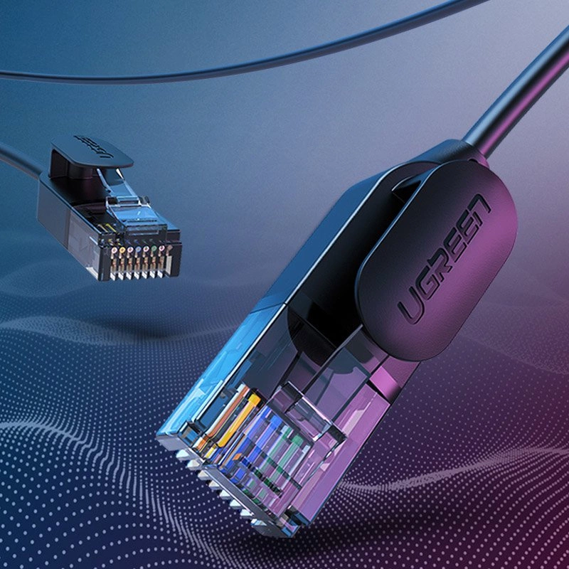 Ugreen interneta tīkla kabelis Ethernet patchcord RJ45 Cat 6A UTP 1000Mbps 5m melns (70654) | Cable Internet Network...
