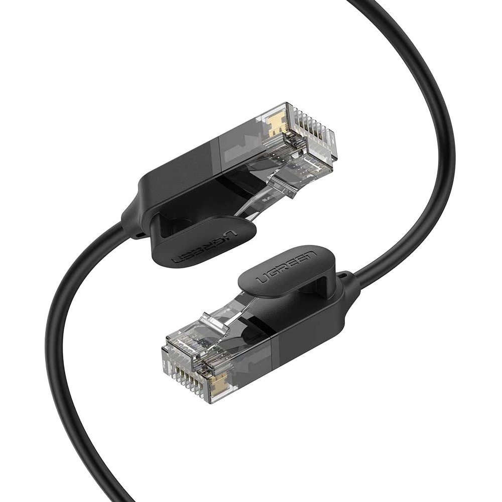 Ugreen interneta tīkla kabelis Ethernet patchcord RJ45 Cat 6A UTP 1000Mbps 1m melns (70332) | Cable Internet Network...