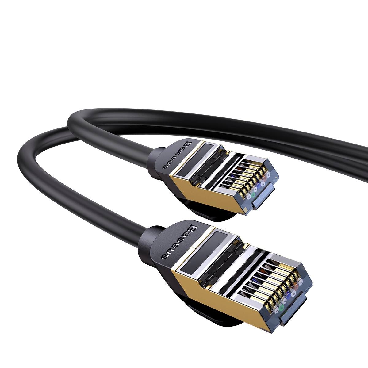 Baseus Speed Seven ātrgaitas tīkla kabelis RJ45 10Gbps 30m melns (WKJS011001) | High Network Cable Black