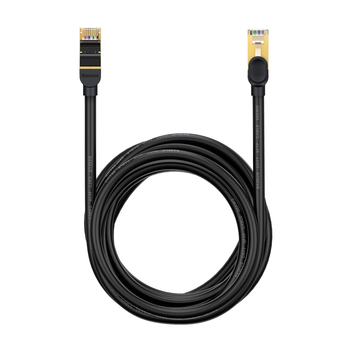 Baseus Speed Seven tīkla kabelis RJ45 10Gbps 15m melns (WKJS010801) | Network Cable Black
