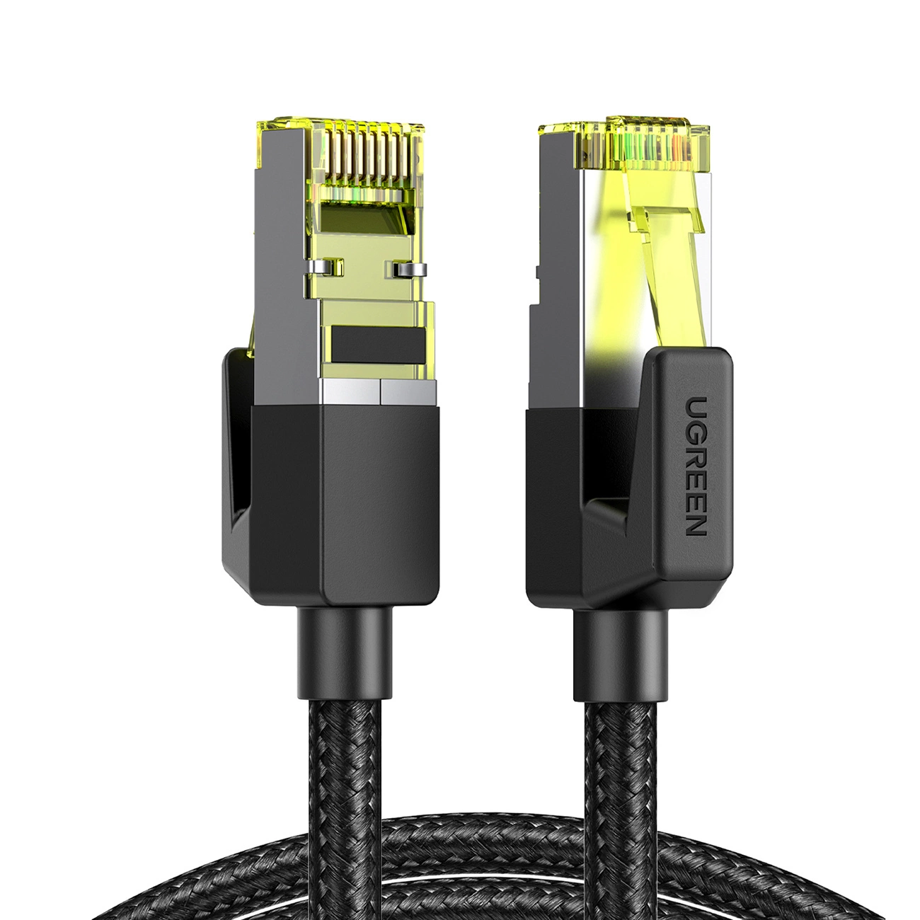 Ugreen NW150 30791 Ethernet RJ45 Cat 7 10Gbps 10m kabelis - Melns | Cable Black