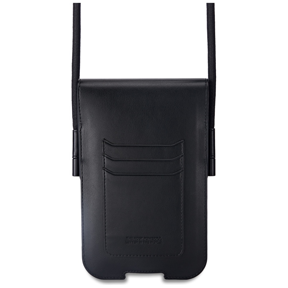 BMW tālruņa maciņš ar zilām svītrām - melns | Phone Pouch Blue Stripes Bag Black