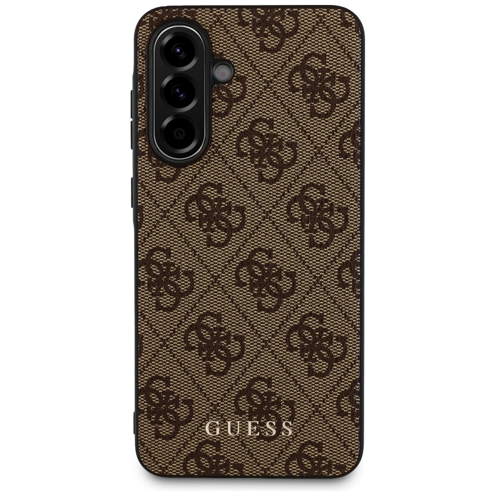 Guess 4G Metal Gold Logo Phone Case Cover Samsung Galaxy A36 - Brown