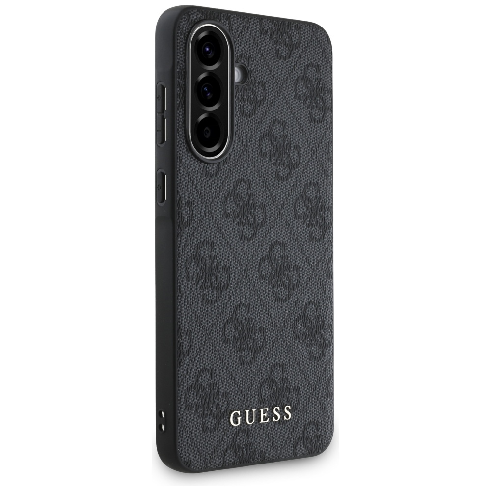 Guess 4G Metal Gold Logo Phone Case Cover Samsung Galaxy A56 - Black