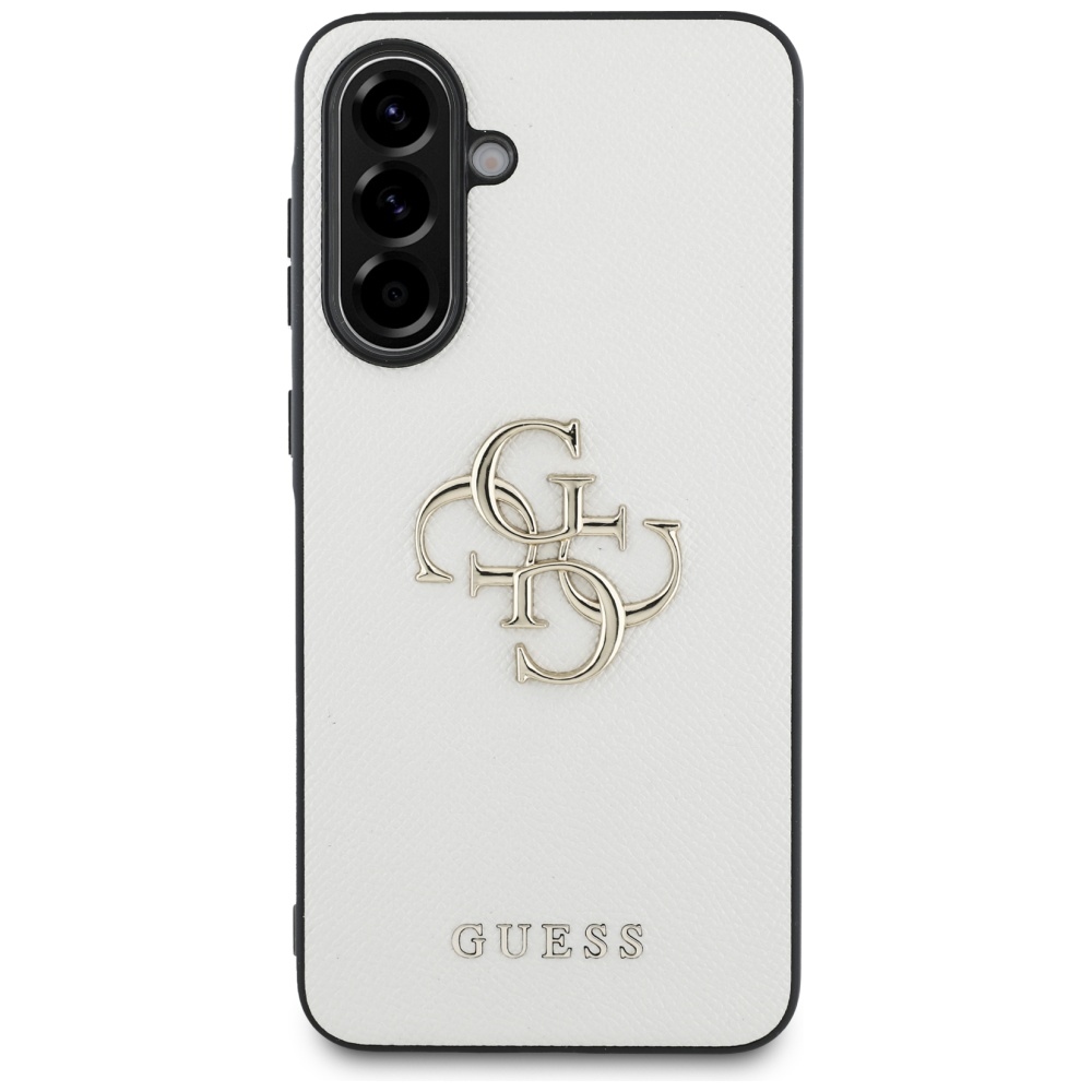 Guess Grained Big 4G Logo Small Classic Logo Phone Case Cover Samsung Galaxy A56 - beige