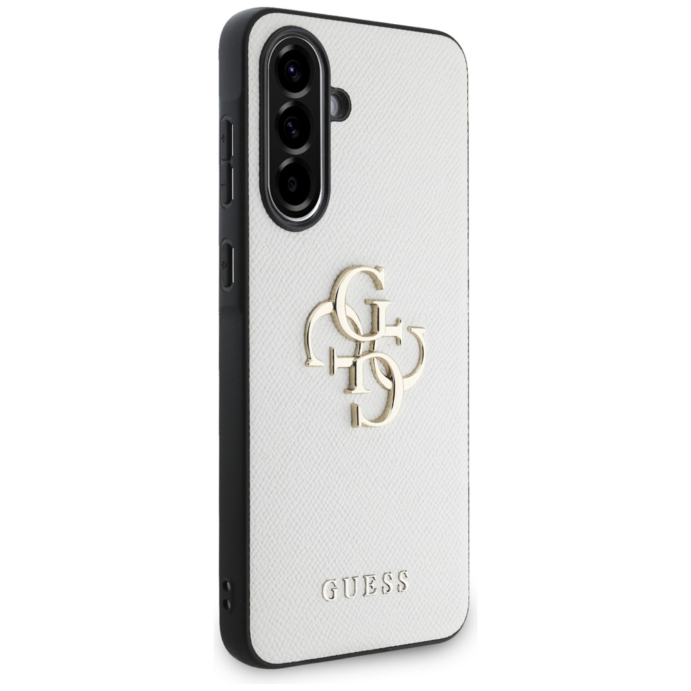 Guess Grained Big 4G Logo Small Classic Logo Phone Case Cover Samsung Galaxy A56 - beige