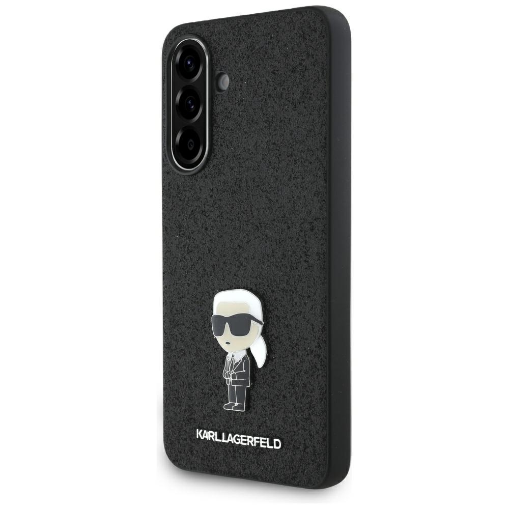 Karl Lagerfeld Samsung Galaxy A36 Case Ikonik Fixed Glitter, Black