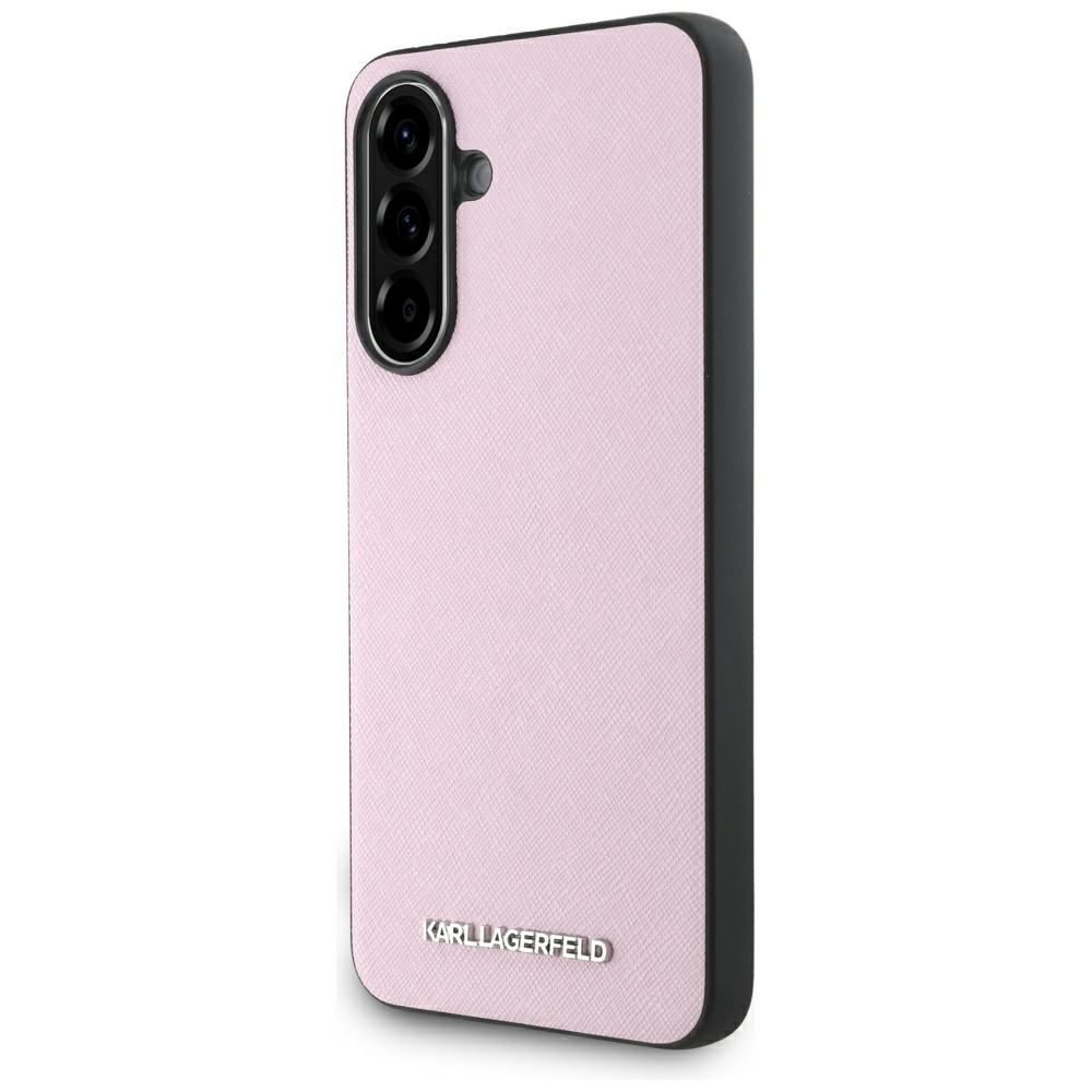 Karl Lagerfeld Saffiano Metal Logo Phone Case Cover Samsung Galaxy A56 - Pink