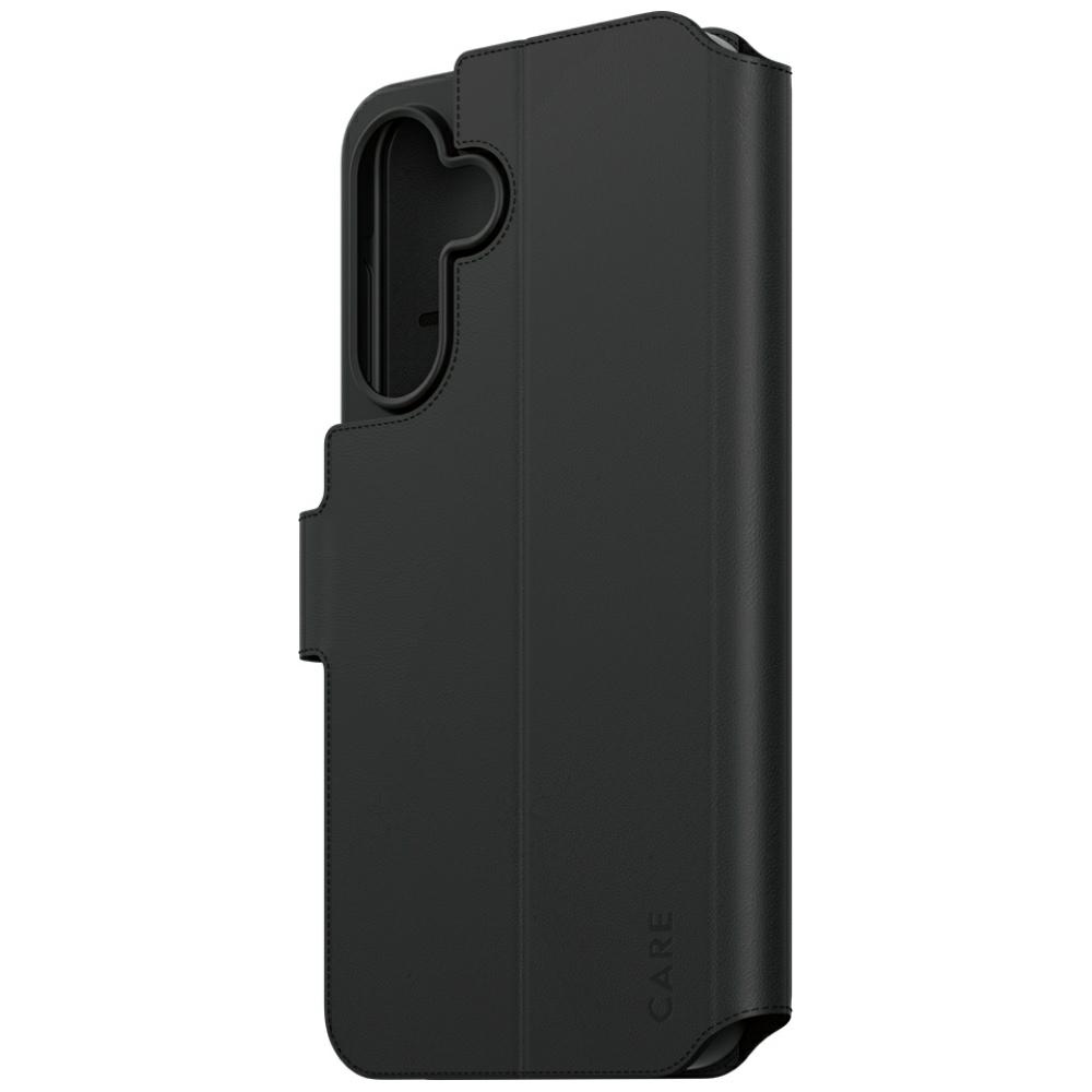 CARE by PanzerGlass atverams vāciņš maciņš grāmatiņa Samsung Galaxy A36 5G ar statīvu, melns