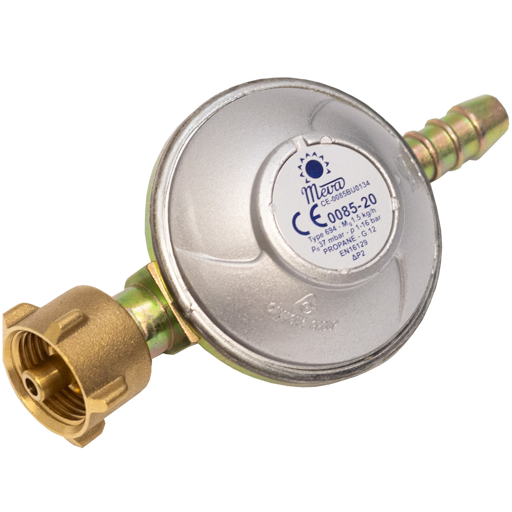Комплект для подключения газового баллона Meva UNP01007, 37 мбар, 1.5 м