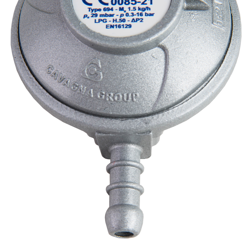 Gas pressure reducer LPG gas cylinder 37mbar 1.5kg/h Type 694