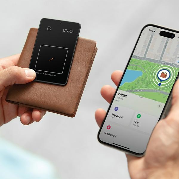 Uniq NFC трекер Atlas серый/графит Uniq-ATLASCARDTRK-GRAPHITE