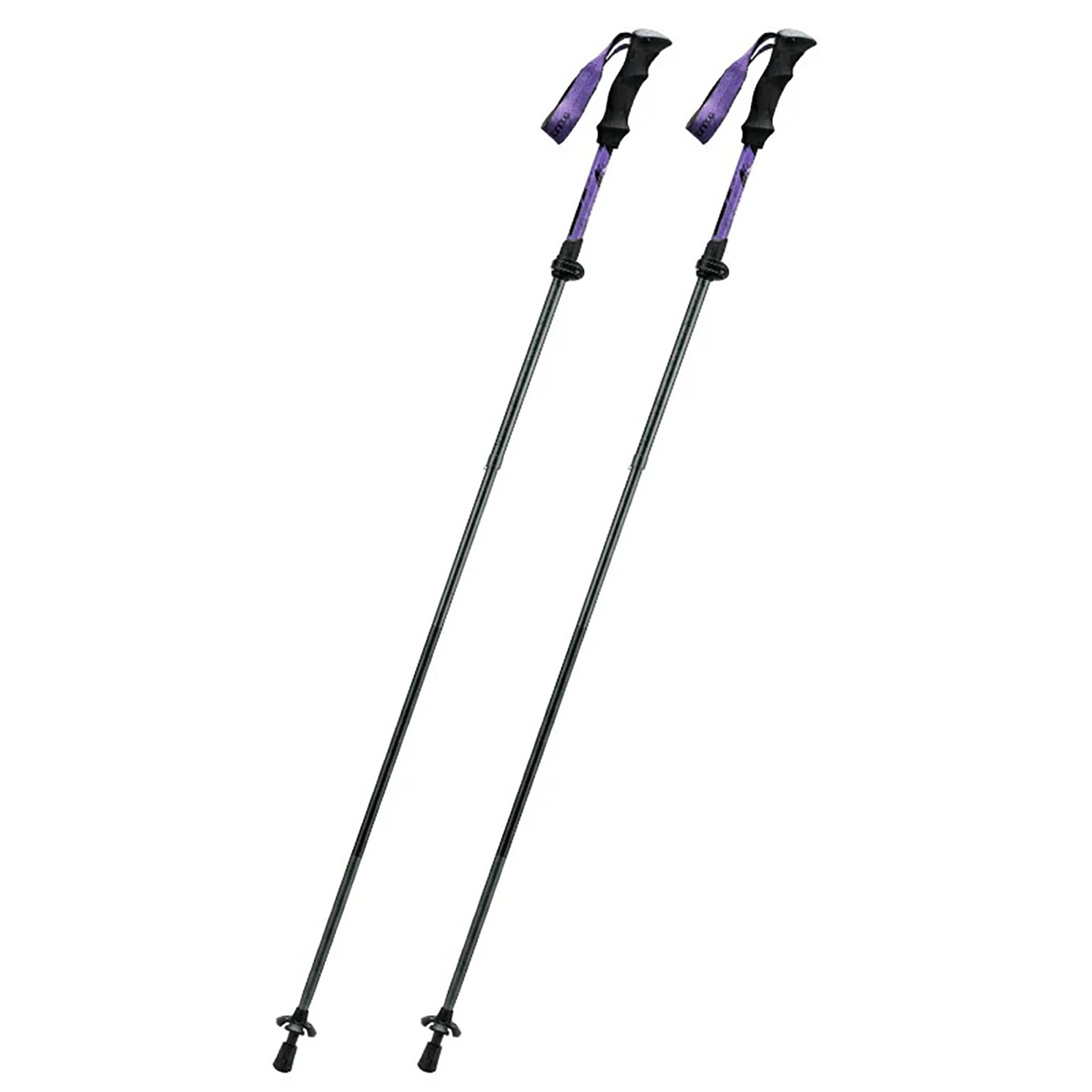 Qunature nūjošanas pārgājienu nūja no alumīnija 110 - 130 cm violeta, 1gab. | Nordic Walking Trekking Pole...