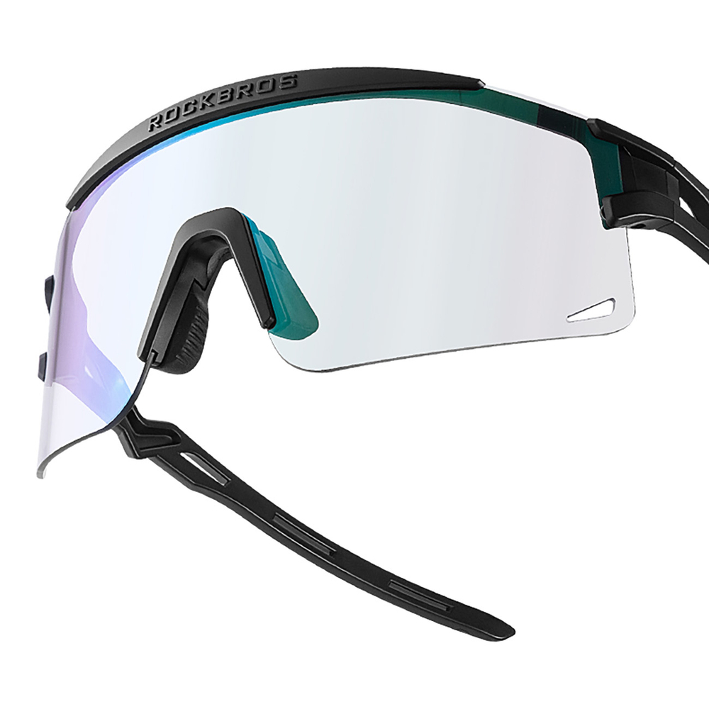 Rockbros Photochromic Cycling Glasses with UV Protection and Corrective Insert, Black