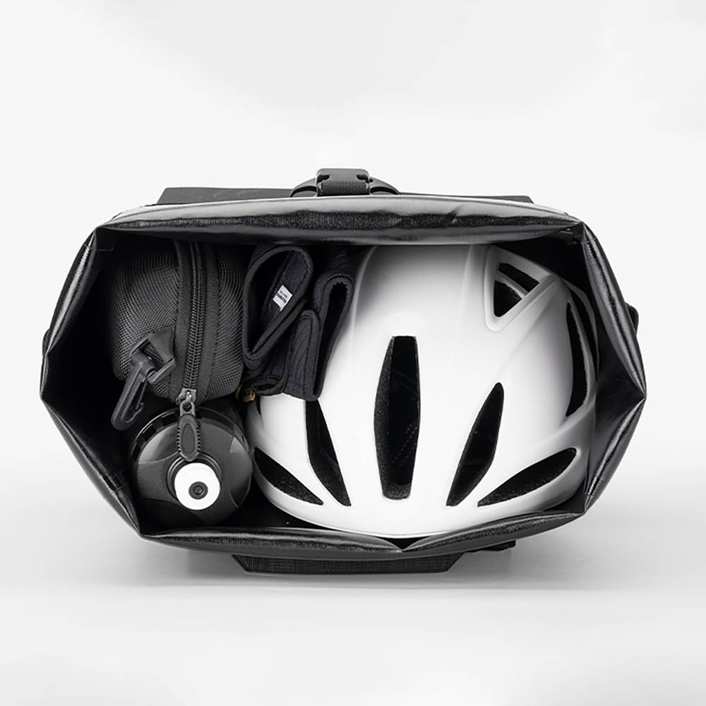 Rockbros velosomas un mugursomas hibrīds 18l, ūdensizturīgs, melns