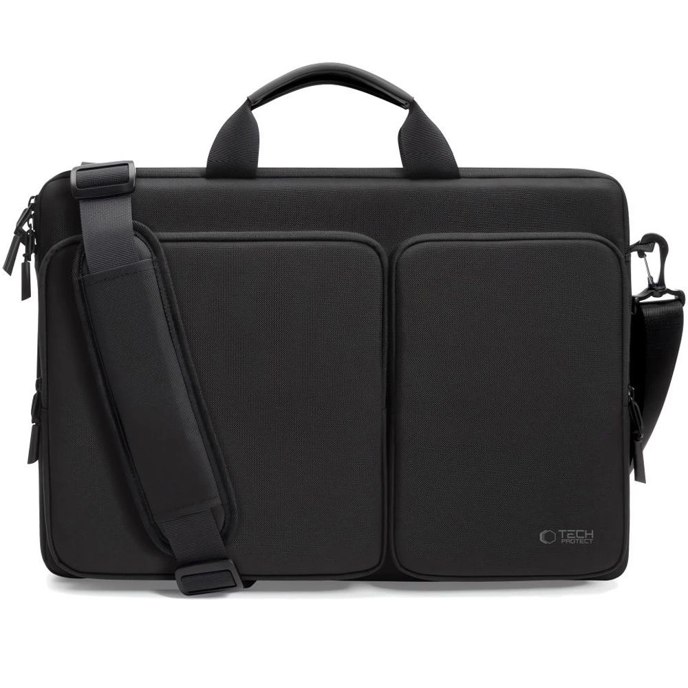 Tech-Protect Defender soma 17" klēpjdatoram - melna | Bag Laptop Black