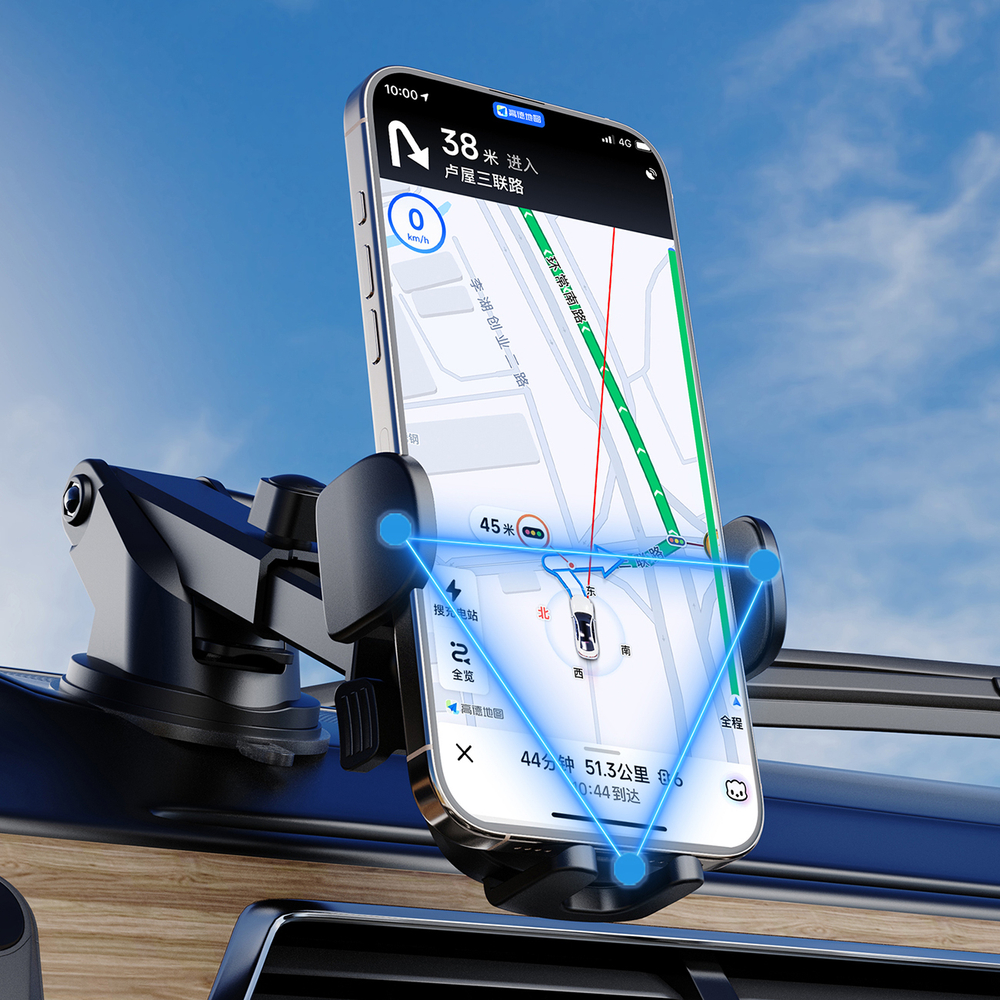 Dudao F2N+ Gravity Car Smartphone Holder with Suction Cup, Black