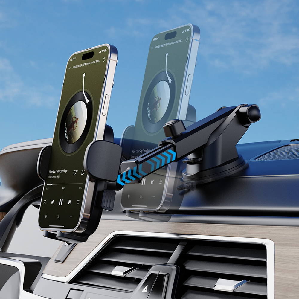 Dudao F2N+ Gravity Car Smartphone Holder with Suction Cup, Black